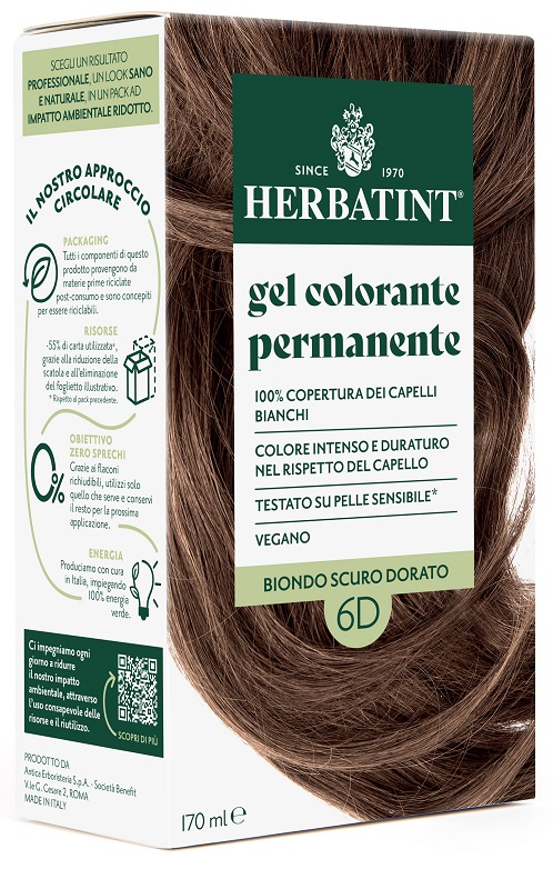 HERBATINT 6D BIONDO SCURO DORATO 170 ML - Parafarmacia Mostacciano