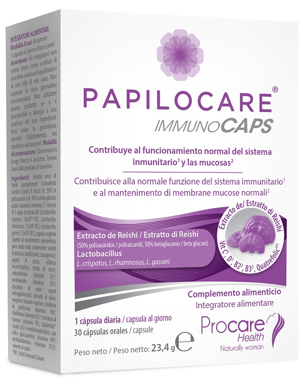 PAPILOCARE IMMUNOCAPS 30 CAPSULE - Parafarmacia Mostacciano