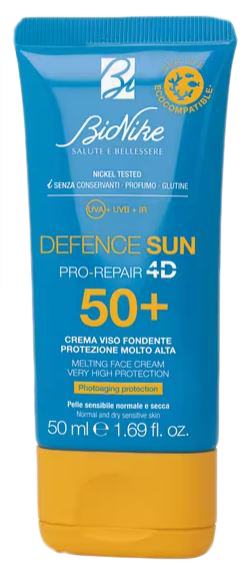 DEFENCE SUN 50+ CREMA VISO FONDENTE 50 ML - Parafarmacia Mostacciano