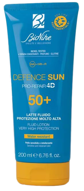 DEFENCE SUN 50+ LATTE FLUIDO 200 ML - Parafarmacia Mostacciano