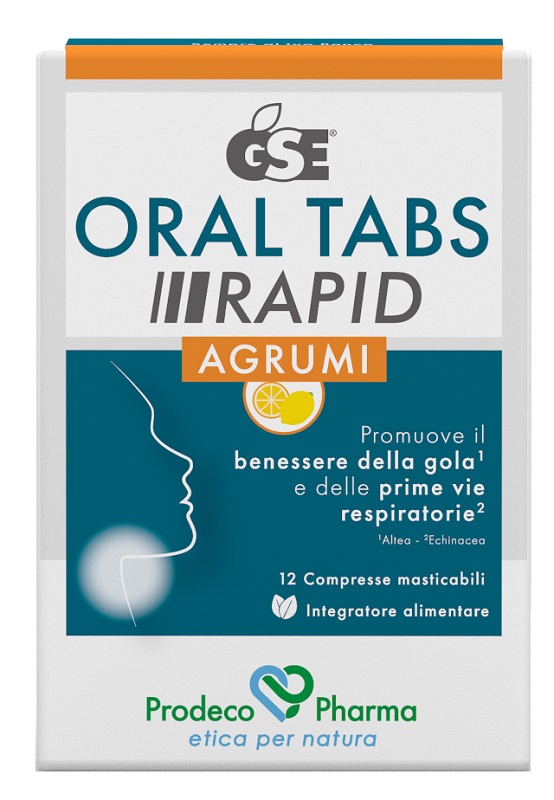 GSE ORAL TABS RAPID AGRUMI 12 COMPRESSE MASTICABILI - Parafarmacia Mostacciano