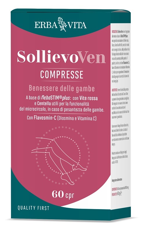SOLLIEVO VEN 60 COMPRESSE - Parafarmacia Mostacciano