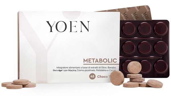 YOEN METABOLIC 45 COMPRESSE MASTICABILI CON EDULCORANTI SENZA GLUTINE E LATTOSIO - Parafarmacia Mostacciano