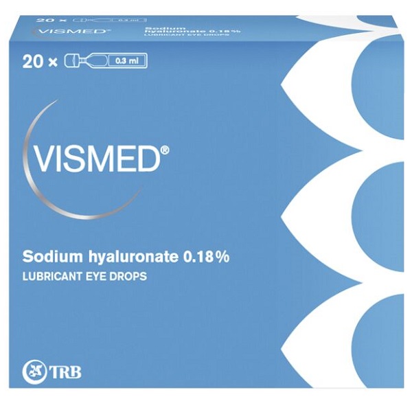 COLLIRIO LUBRIFICANTE VISMED CON ACIDO IALURONICO 0,18% 20 FIALETTE DA 0,3 ML - Parafarmacia Mostacciano